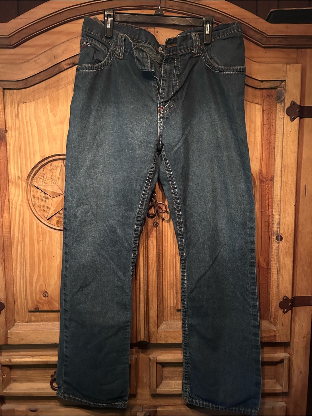 Relaxed Fit Men's Dark Blue Denim Jeans